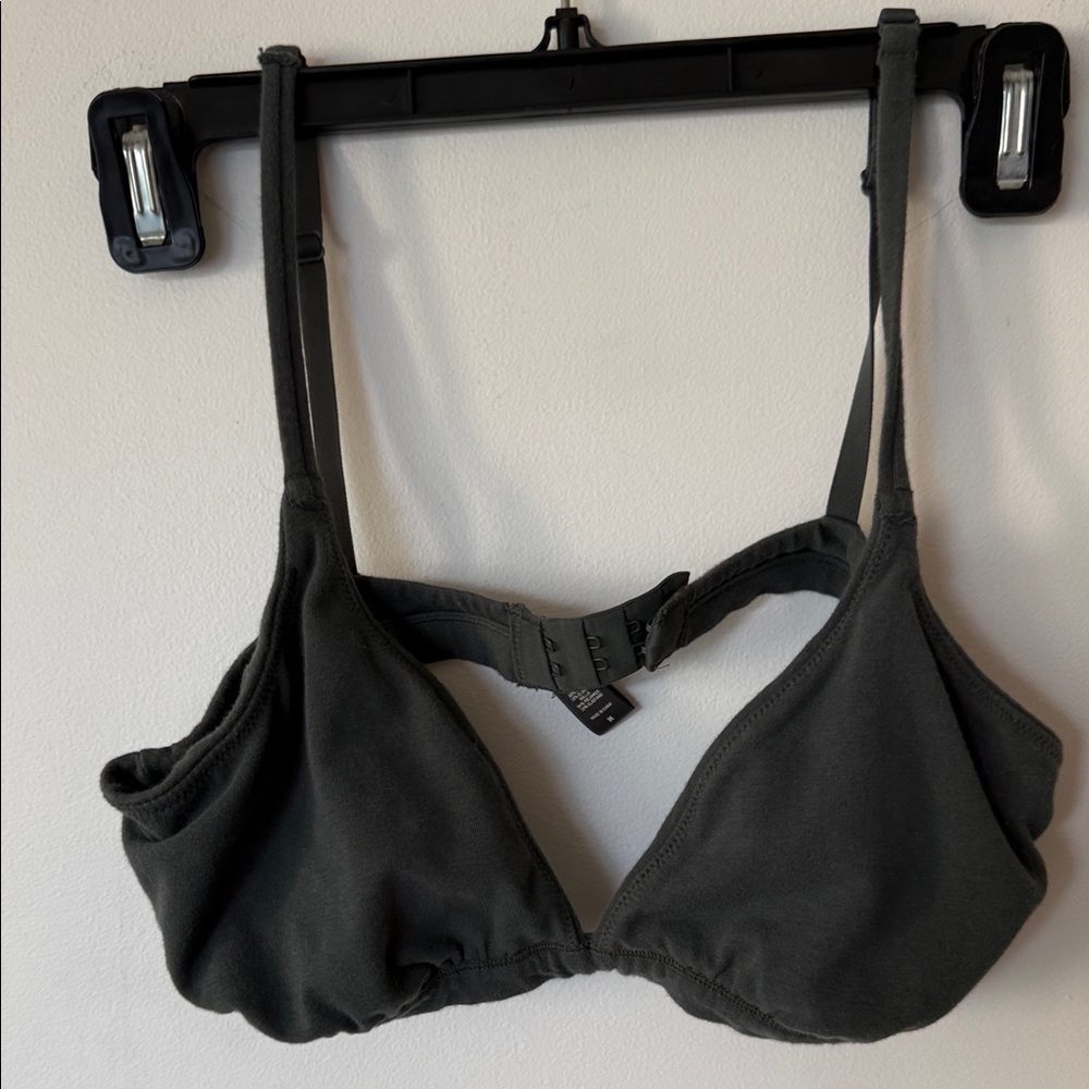 Skims Women's Dark Green/Gray Bralette